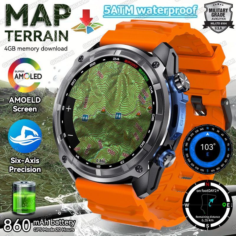 Diy Electronics Music - 2025 New Terrain Map GPS Смарт-часы