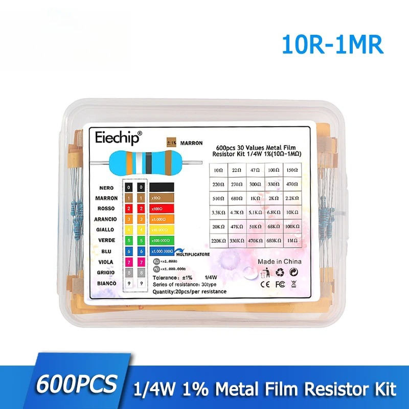 Resistor Kit 1 4W - Набор металлизированных пленочных резисторов 300/600 шт.,