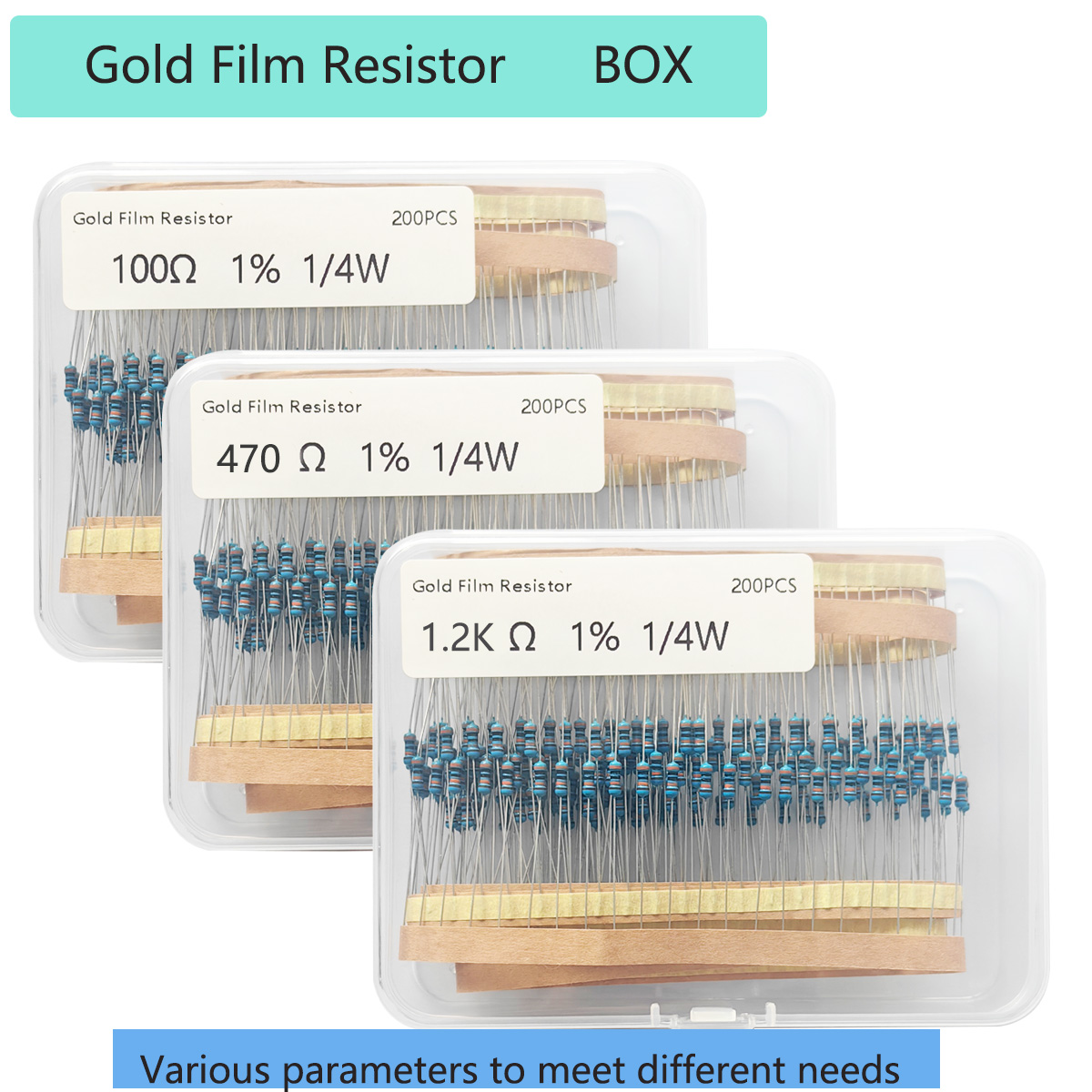Resistor Kit 1 4W - Набор из 200 металлических пленочных резисторов