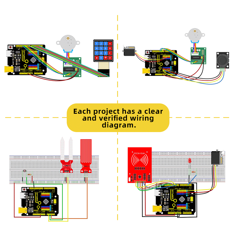 Keyestudio UNO R3 40Project Пр – обзор и цена Diy Electronics Online