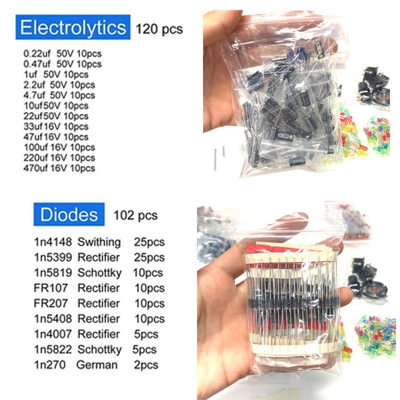 Набор компонентов 1900 шт.: эл – обзор и цена Resistor Kit 1 4W