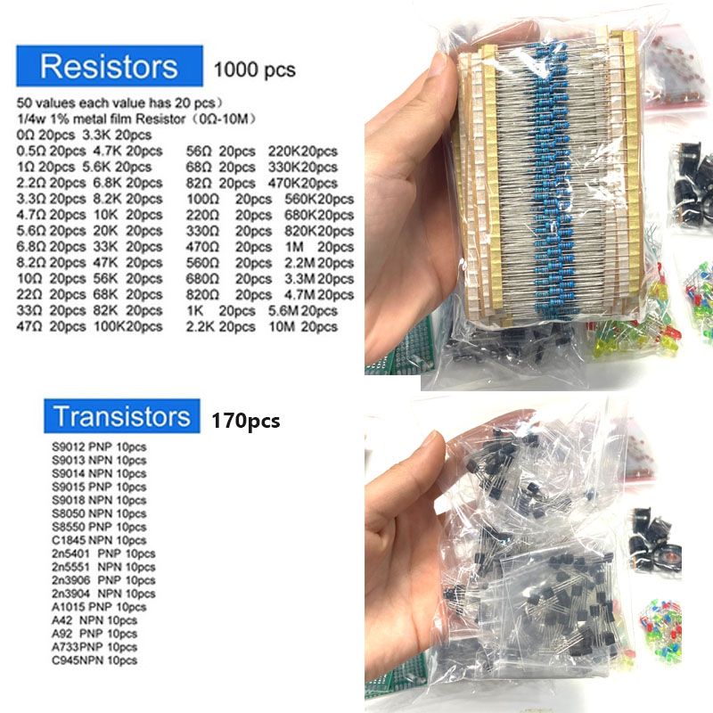 Набор компонентов 1900 шт.: эл – обзор и цена Resistor Kit 1 4W
