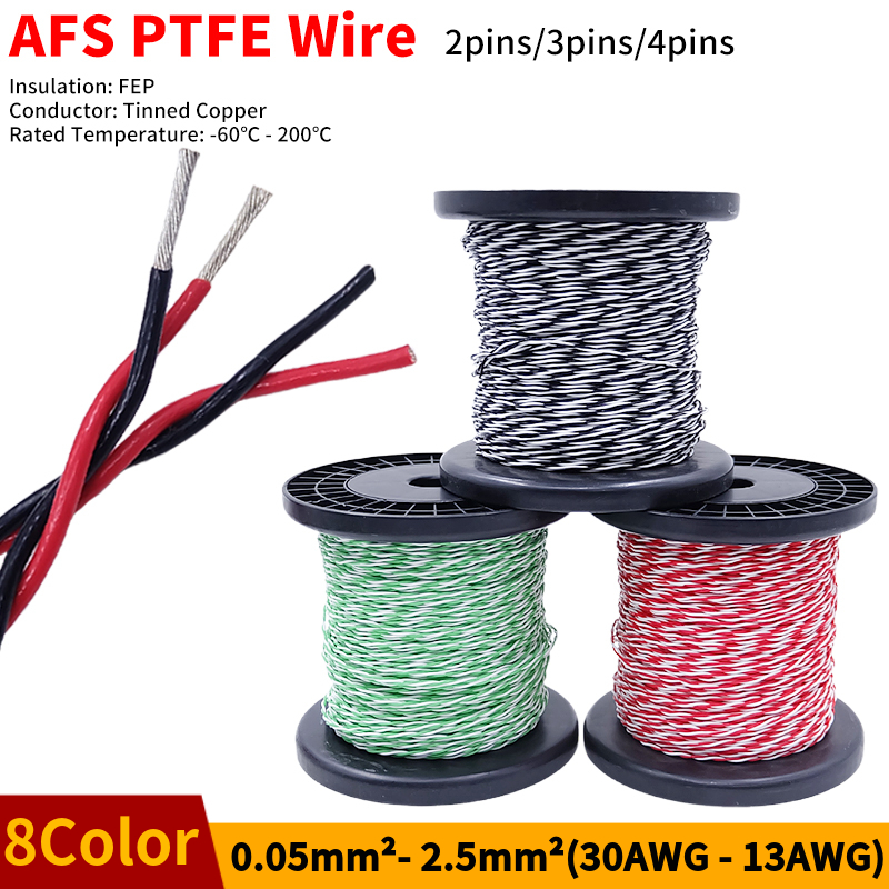 Провод из ПТФЭ AFS200, 2 конта – обзор и цена Diy Electronics Music
