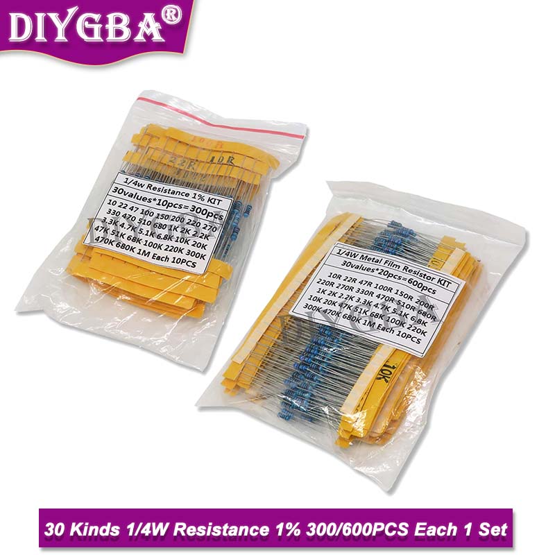 Комплект металлических пленочн – обзор и цена Resistor Kit 1 4W