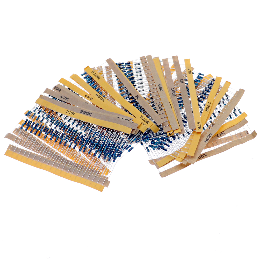 600 шт., 30 видов x 20 шт., ко – обзор и цена Resistor Kit 1 4W