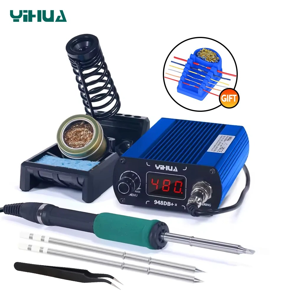 Паяльная станция YIHUA 948DB+- – обзор и цена Diy Soldering Station No Electronics