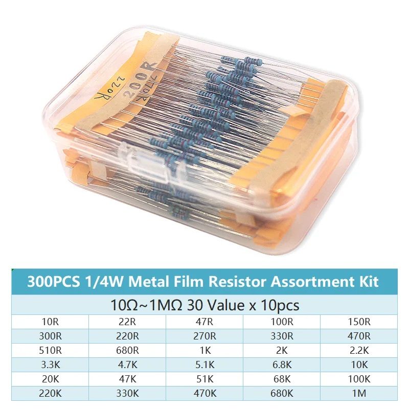 Набор металлизированных пленоч – обзор и цена Resistor Kit 1 4W