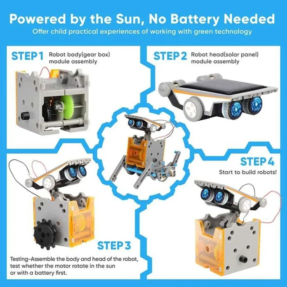 13 в 1, робот на солнечной эне – обзор и цена Diy Robot Electronics Kit